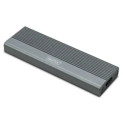 Digitus USB M.2 hard disk enclosure, SSD, external, NVMe + SATA, 10Gbps (NVMe) 6 Gbps (SATA), USB3.1 Gen2  |  DA-71156