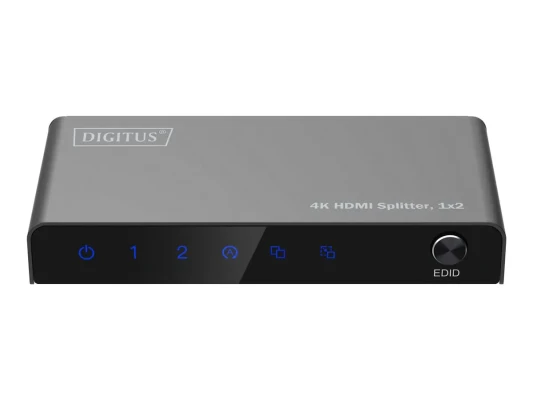 Digitus 4K HDMI Splitter, 1x2  |  DS-55336  |  Black