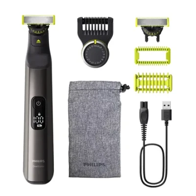 Philips  |  Hair Trimmer for Face and Body  |  QP6552 / 15 OneBlade Pro 360  |  Cordless  |  Wet & Dry  |  Number of length steps 20  |  Chrome