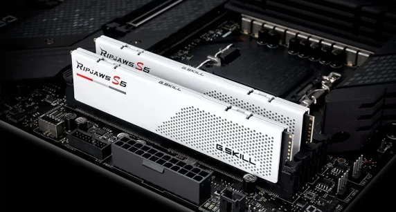 G.Skill  |  Ripjaws S5 White  |  32 GB (2x16 GB)  |  DDR5  |  6000 MHz  |  CL30