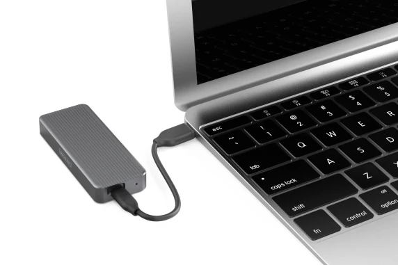Digitus USB M.2 hard disk enclosure, SSD, external, NVMe, 20Gbps, USB 3.2 Gen2x2  |  DA-71157