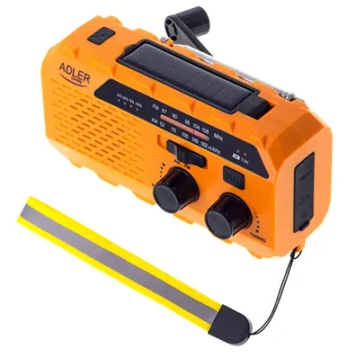 Adler  |  Portable radio with flashlight  |  AD 1197  |  Alarm function