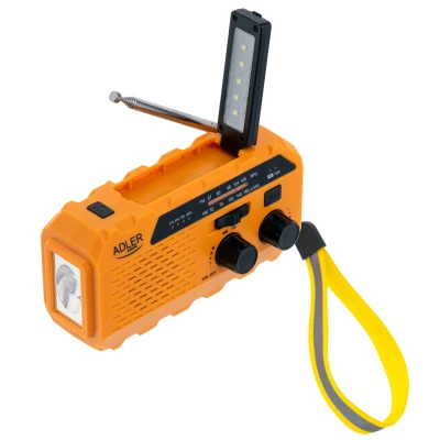 Adler  |  Portable radio with flashlight  |  AD 1197  |  Alarm function