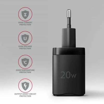 AXAGON Wallcharger 2x port (USB-A + USB-C), 20W  |  ACU-PQ20
