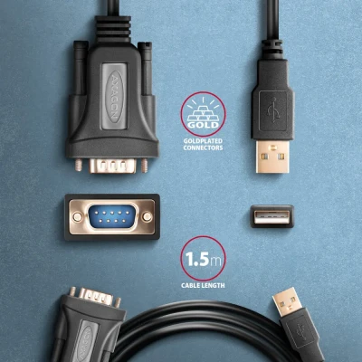 AXAGON USB - Seriālais uzlabotais aktīvais adapteris  |  ADS-1PQN