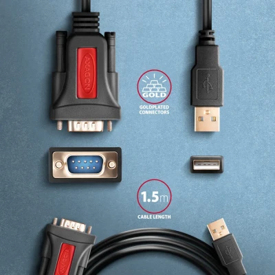 AXAGON USB - СЕРИЙНЫЙ Активный Адаптер  |  ADS-1PSN