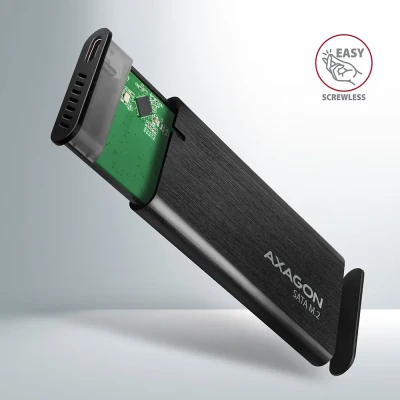 AXAGON External USB-C 3.2 Gen 2 metal box for M.2 SATA SSD disks  |  EEM2-SBC