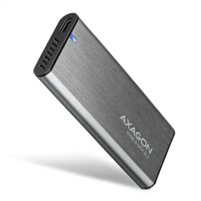 AXAGON External USB-C 3.2 Gen 2 metal box for M.2 NVMe & SATA SSD disks  |  EEM2-SG2
