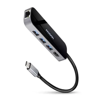 AXAGON SuperSpeed USB-C COMBO 6in1 Hub  |  HMC-6GL