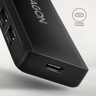 AXAGON Travel four-port USB-C 5Gbps hub  |  HUE-C1C