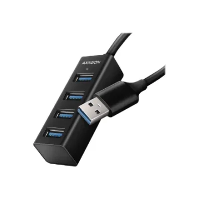 AXAGON Miniature metal four-port USB 3.2 Gen 1 hub  |  HUE-M1A