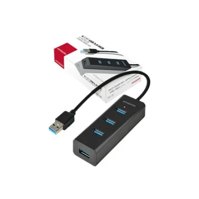 AXAGON Four-port USB 3.0 hub with fast charging and power support  |  HUE-S2B