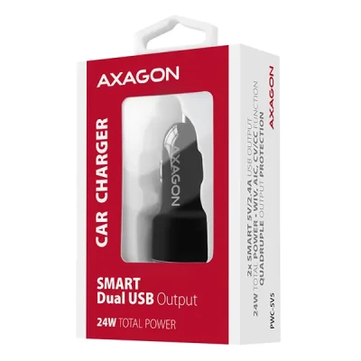 AXAGON Dual car charger, 24W  |  PWC-5V5