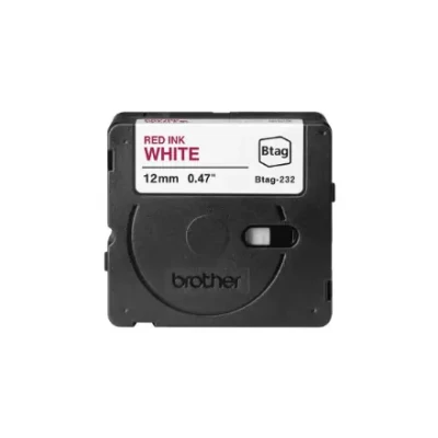 Brother BTAG-232  |  Red on White  |  Btag