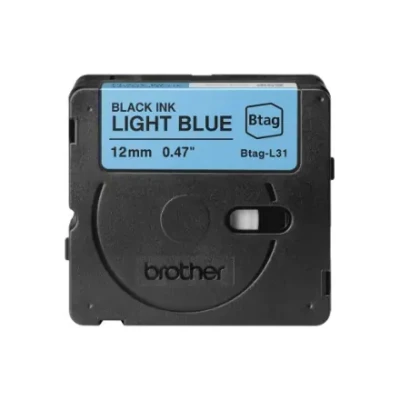 Brother BTAG-L31  |  Black on Light Blue  |  Btag