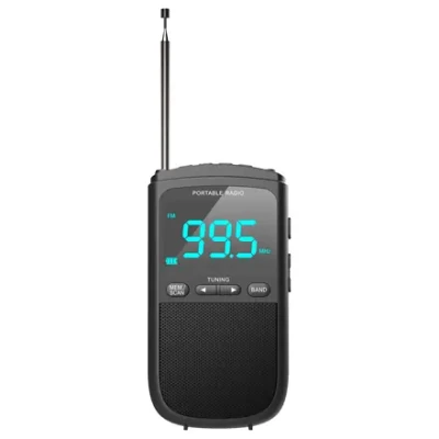 Camry  |  Portable mini radio  |  CR 1905  |  Alarm function  |  Black