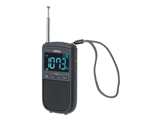 Camry  |  Portable mini radio  |  CR 1905  |  Alarm function  |  Black