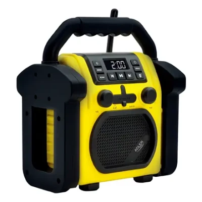 Adler  |  Construction radio with Bluetooth  |  AD 1911  |  AUX in  |  Black / Yellow