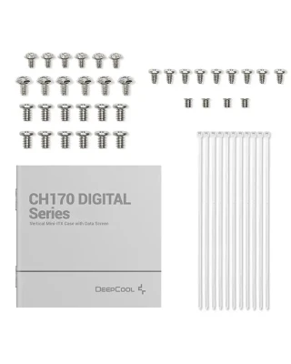 Deepcool PC spēļu korpuss  |  CH170 DIGITAL  |  Balts  |  Mini ITX  |  Barošanas avots iekļauts Nē  |  ATX PS2