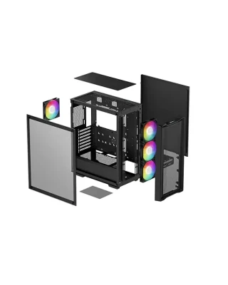 Deepcool CC560 MESH V2  |  Melns  |  Mid Tower  |  Barošanas avots iekļauts Nē  |  ATX PS2