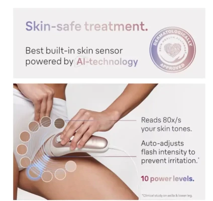 Braun  |  IPL Epilator  |  PL7147 Skin i·expert  |  Number of power levels 10  |  White / Pink