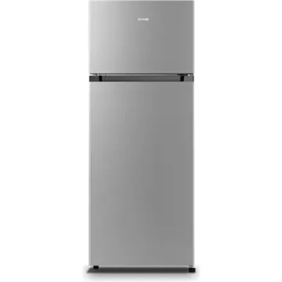 Gorenje Refrigerator  |  RF414EPS4  |  Energy efficiency class E  |  Free standing  |  Double Door  |  Height 143.6 cm  |  Fridge net capacity 165 L  |  Freezer net capacity 41 L  |  40 dB  |  Grey