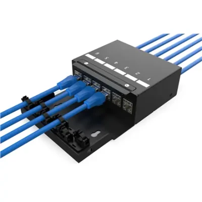 Digitus Consolidation point box, 6-port Keystone modules with intelligent cable manager  |  DN-93708-6