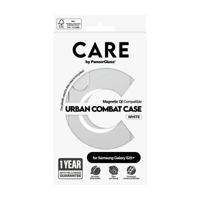 CARE Back protection  |  Samsung  |  Galaxy S25+  |  Recycled plastic  |  White