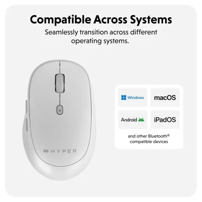 Hyper Next Bluetooth Mouse  |  Wireless  |  White