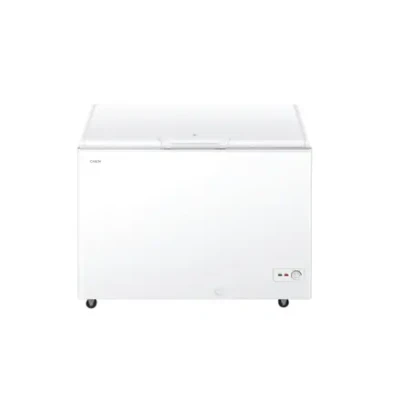 Candy Freezer  |  CCHH 3012E  |  Energy efficiency class E  |  Chest  |  Free standing  |  Height 84 cm  |  Total net capacity 300 L  |  White