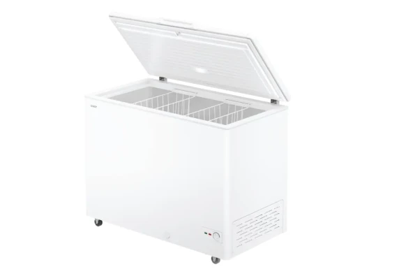 Candy Freezer  |  CCHH 3012E  |  Energy efficiency class E  |  Chest  |  Free standing  |  Height 84 cm  |  Total net capacity 300 L  |  White