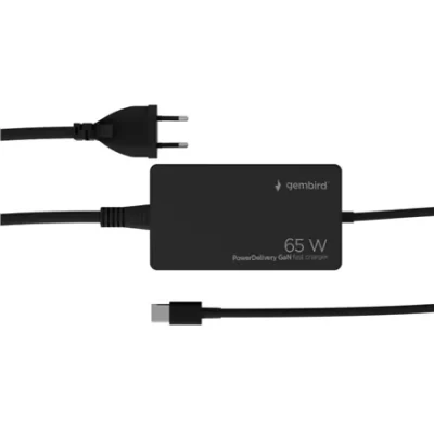 Cablexpert 65 W PowerDelivery GaN USB Type-C Fast Charger  |  NPA-AC-PDQC65-01