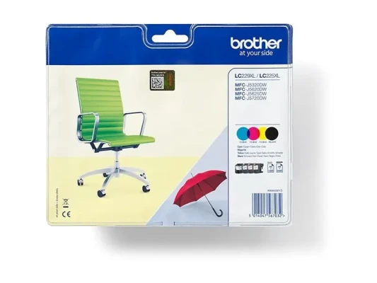 Brother LC229XLVALBP  |  Ink Cartridge  |  Black, Cyan, Magenta, Yellow