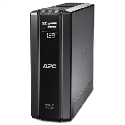 Schneider Electric APC Back-UPS Pro, Tower, 10x IEC C13 outlets, AVR, LCD, user-replaceable battery  |  BR1500GI  |  1500 VA  |  865 W  |  230 V