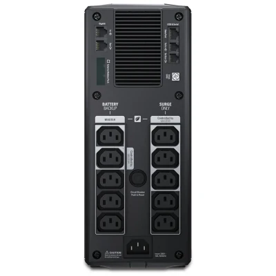 Schneider Electric APC Back-UPS Pro, Tower, 10x IEC C13 outlets, AVR, LCD, user-replaceable battery  |  BR1500GI  |  1500 VA  |  865 W  |  230 V