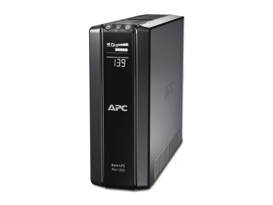 Schneider Electric APC Back-UPS Pro, Tower, 10x IEC C13 outlets, AVR, LCD, user-replaceable battery  |  BR1500GI  |  1500 VA  |  865 W  |  230 V