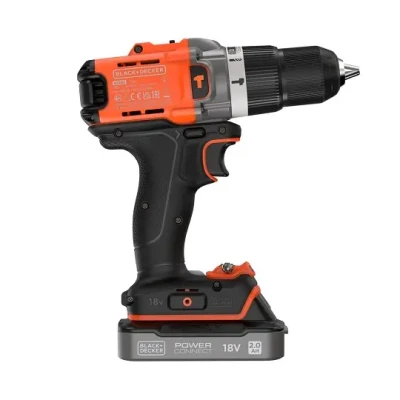 BLACK & DECKER  |  Cordless Drill Driver  |  BCD383D1XK-QW  |  18 V  |  2.0 Ah  |  Lithium