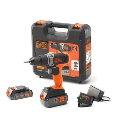 BLACK & DECKER  |  Cordless Drill / Driver with 2.0 Ah / 4.0 Ah Battery  |  BCD003MEM2K-QW  |  18 V  |  2.0 / 4.0 Ah  |  Lithium