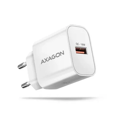 AXAGON Wallcharger 1x port USB-A, QC3.0 / AFC / FCP / Apple, 18W  |  ACU-QC18W