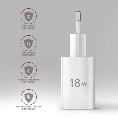 AXAGON Wallcharger 1x port USB-A, QC3.0 / AFC / FCP / Apple, 18W  |  ACU-QC18W