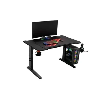 Genesis Gaming Desk  |  Holm 120 Modular  |  Black