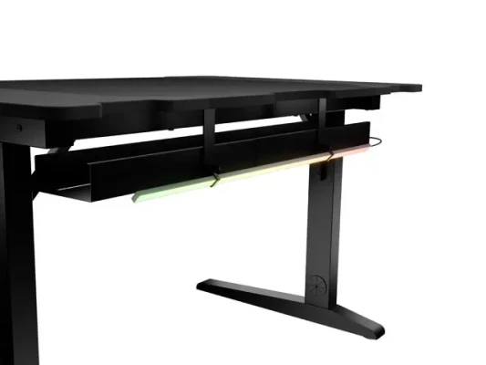 Genesis Gaming Desk  |  Holm 120 Modular  |  Black