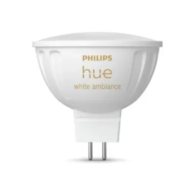 Philips Hue WA 12V MR16  |  GU5.3  |  5.1 W  |  Warm to cool white light