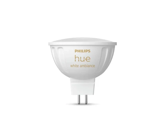 Philips Hue WA 12V MR16  |  GU5.3  |  5.1 W  |  Warm to cool white light