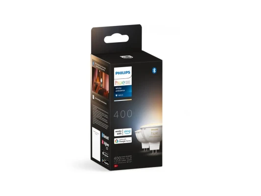 Philips Hue WA 12V MR16, упаковка 2 шт  |  GU5.3  |  5.1 Вт  |  Теплый до холодного белого света