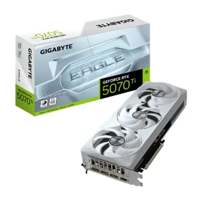 Gigabyte GeForce RTX 5070 Ti EAGLE OC ICE SFF 16G  |  NVIDIA  |  16 GB  |  GeForce RTX 5070 Ti  |  GDDR7  |  HDMI ports skaits 1  |  PCI-E 5.0