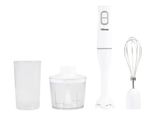 Tristar  |  Hand blender set  |  MX-4851  |  Hand Blender  |  350 W  |  Number of speeds 2  |  Turbo mode  |  Chopper  |  White