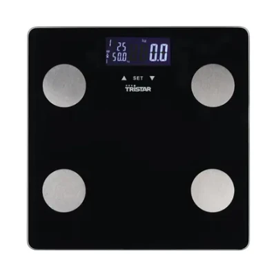 Tristar Personal Scale  |  WG-2442  |  Maximum weight (capacity) 150 kg  |  Accuracy 100 g  |  Body Mass Index (BMI) measuring  |  Black