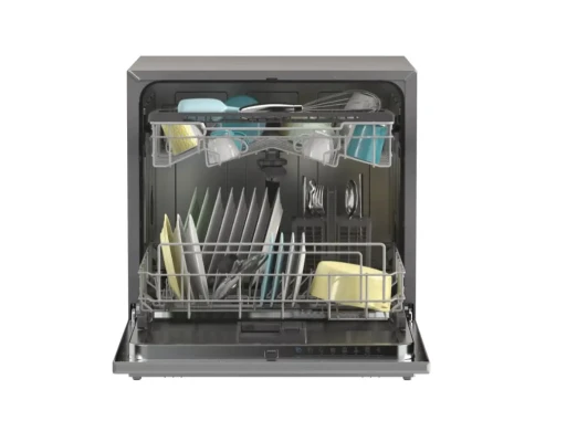 Candy Dishwasher  |  CP 8F9FFA  |  Free standing  |  Width 55 cm  |  Number of place settings 8  |  Number of programs 8  |  Energy efficiency class F  |  Display  |  Antracite