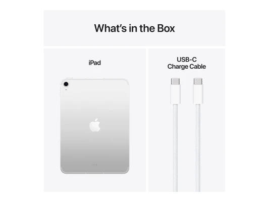 Apple  |  iPad Air Wi-Fi + Cellular  |  11 "  |  Silver  |  IPS, Liquid Retina  |  2360 x 1640 pixels  |  Apple A16  |  512 GB  |  3G  |  4G  |  5G  |  Wi-Fi  |  Front camera  |  12 MP  |  Rear camera  |  12 MP  |  Bluetooth  |  5.3  |  iPadOS  |  USB-C c